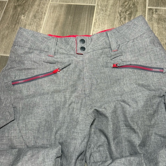 Empyre Men’s Medium Snowboard Ski Pants Red and Gray Lined 10K Waterproof - Picture 7 of 12